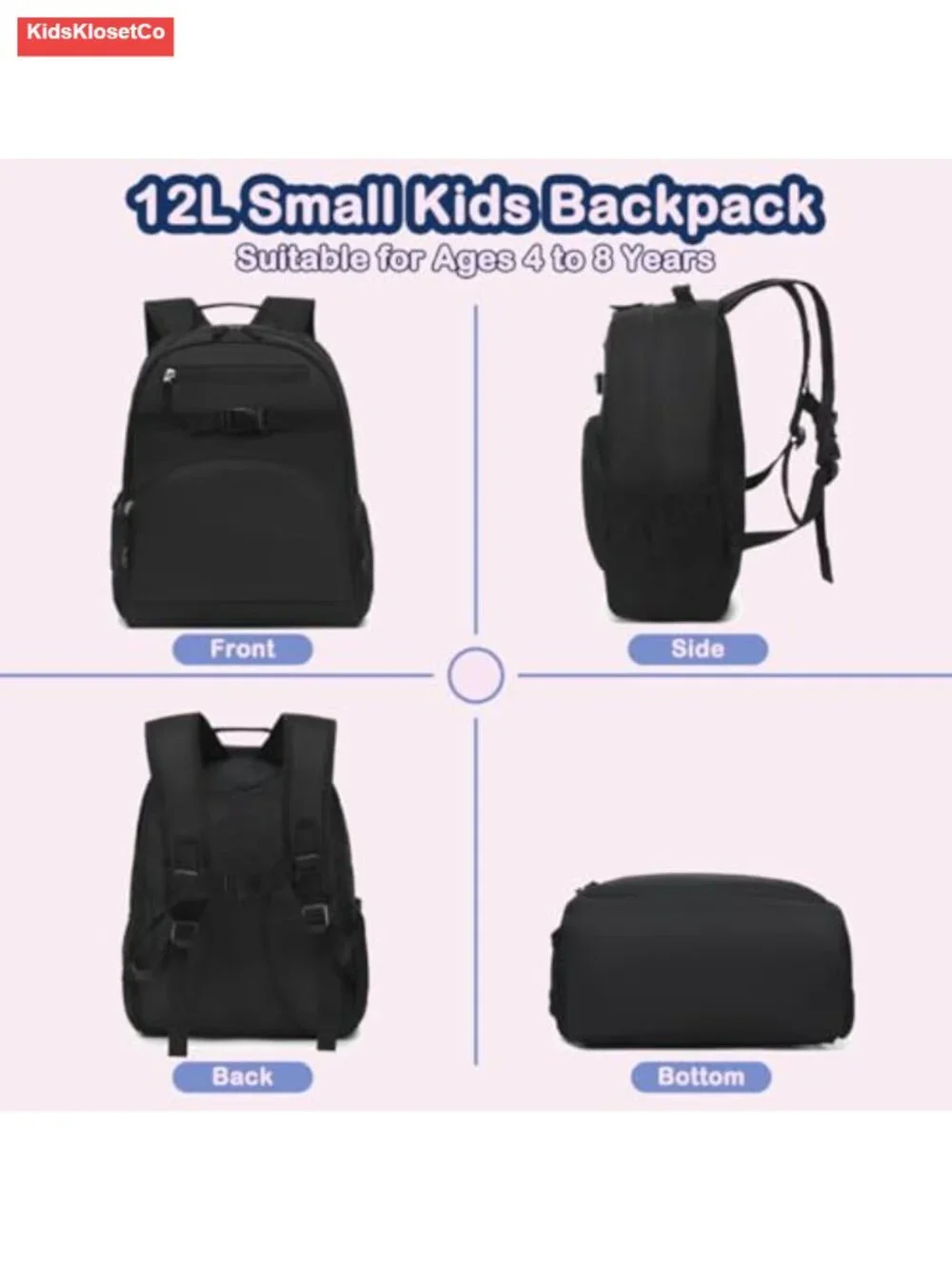Kids Backpack for Toddler Boys Girls, Lightweight Water Resistant School